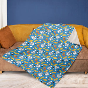 Jerry Seinfeld Comedian Pattern Fleece Blanket