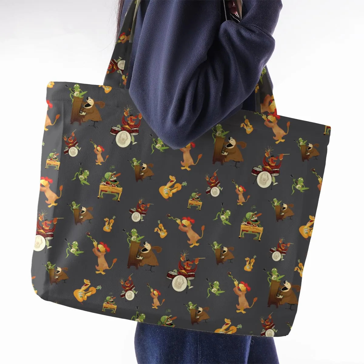 River Bottom Dr. Teeth and the Electric Mayhem Large Tote Bag