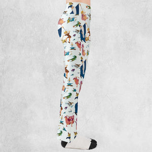 Sword in the Stone Pattern Flare Leggings
