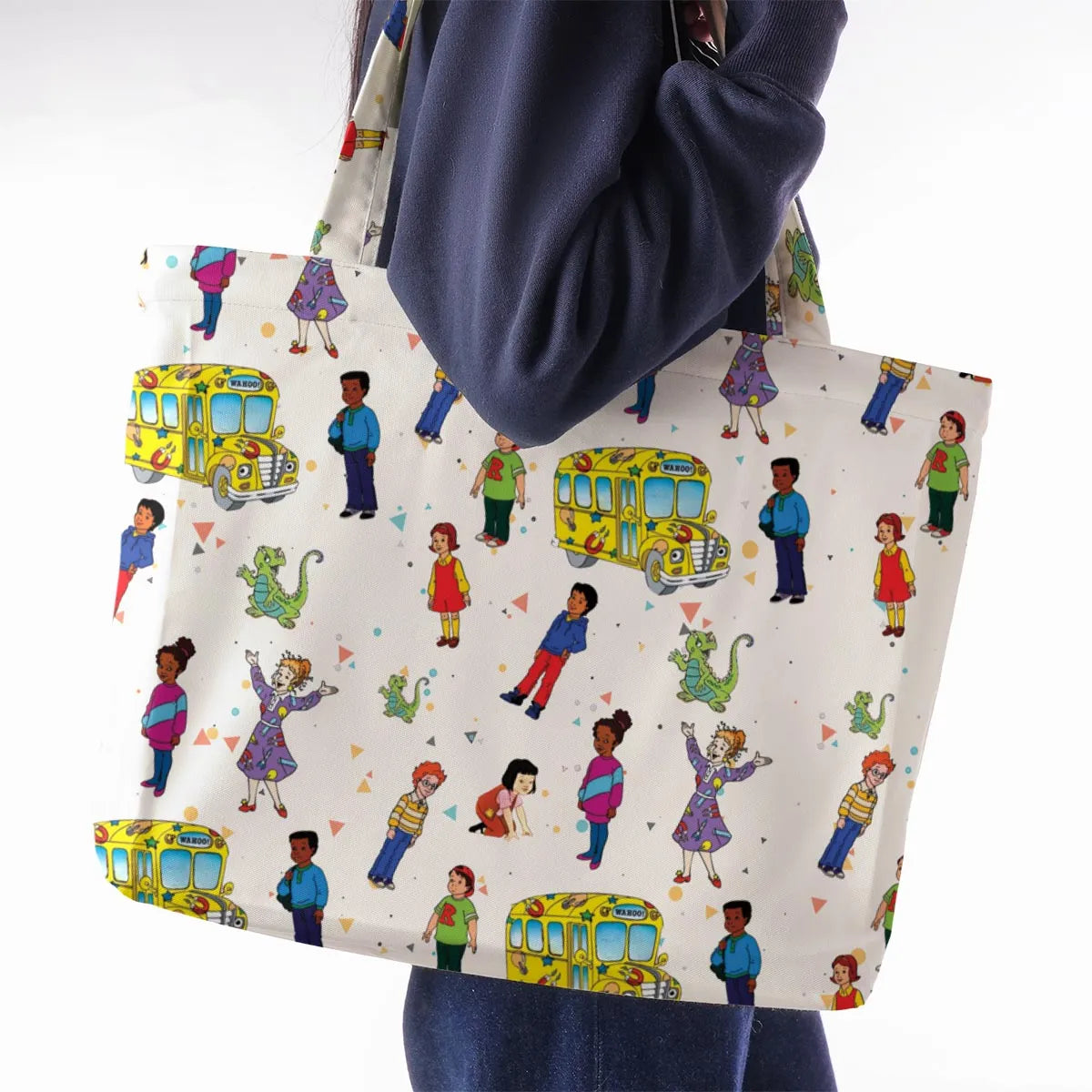 The Magic School Bus Characters Large Tote Bag