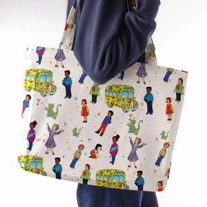 The Magic School Bus Characters Large Tote Bag