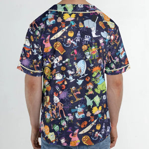 Nickelodeon Halloween Party Unisex Baseball Jersey