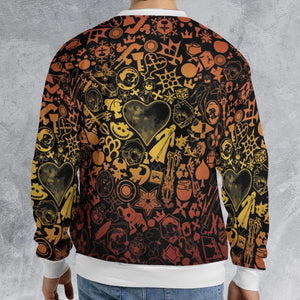Red Key Heart Kingdom Hearts All-over Print Sweatshirt