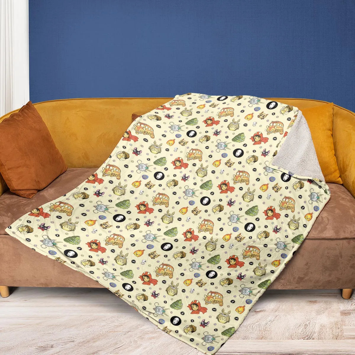 Ghiblipalooza Ghibli Themed Fleece Blanket