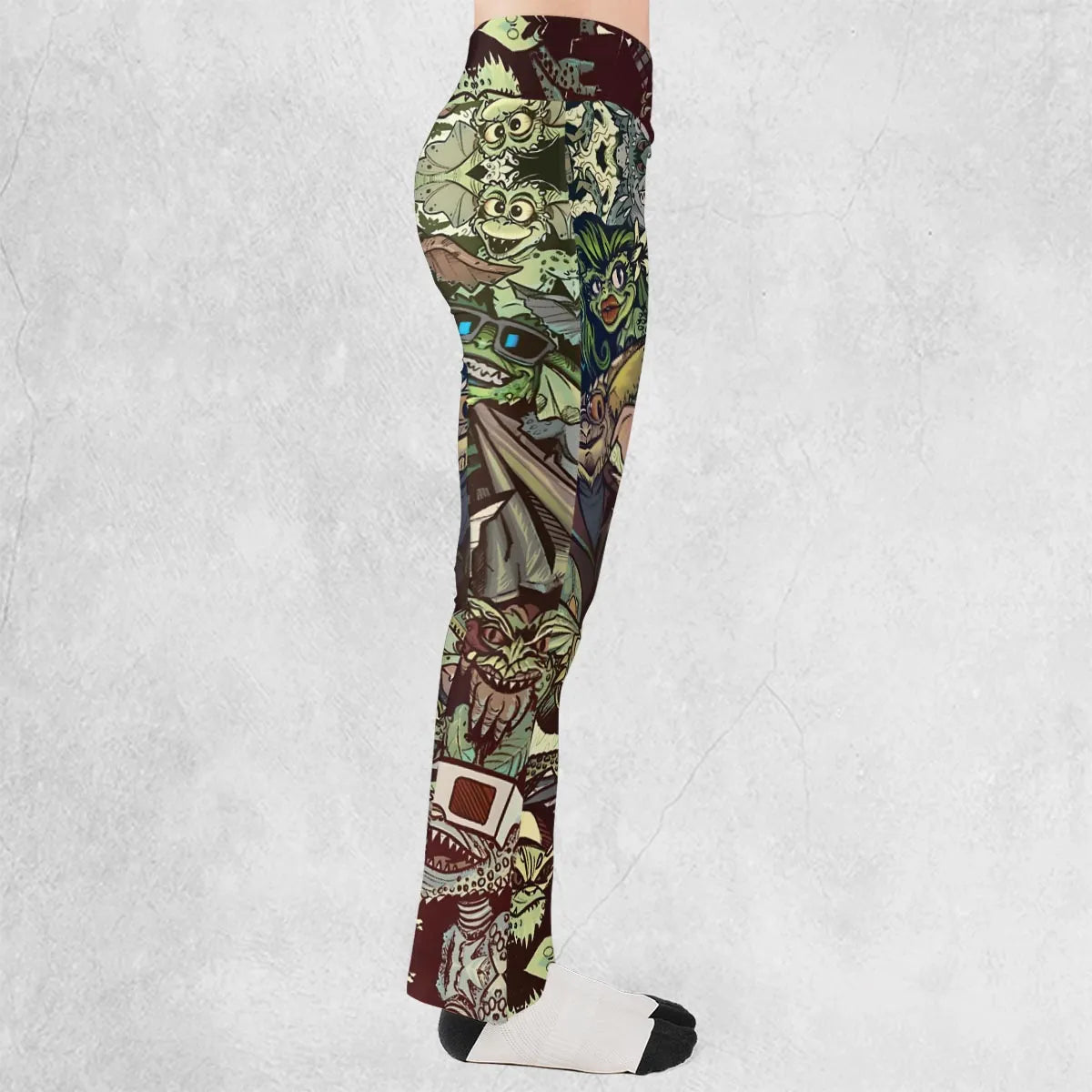 Tropical Gremlins Flare Leggings