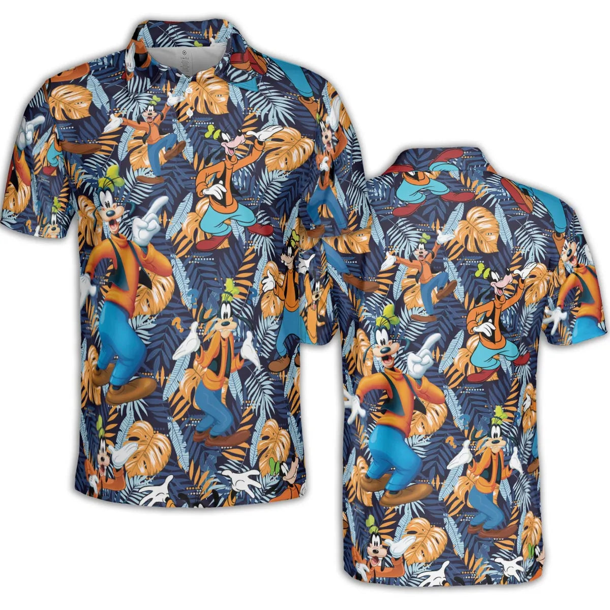 Goofy Aloha AOP Men/Women Polo Shirt