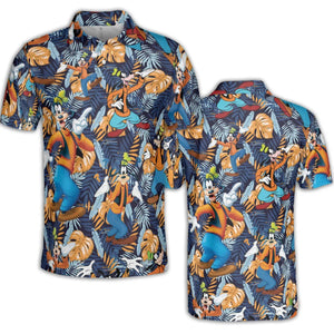 Goofy Aloha AOP Men/Women Polo Shirt