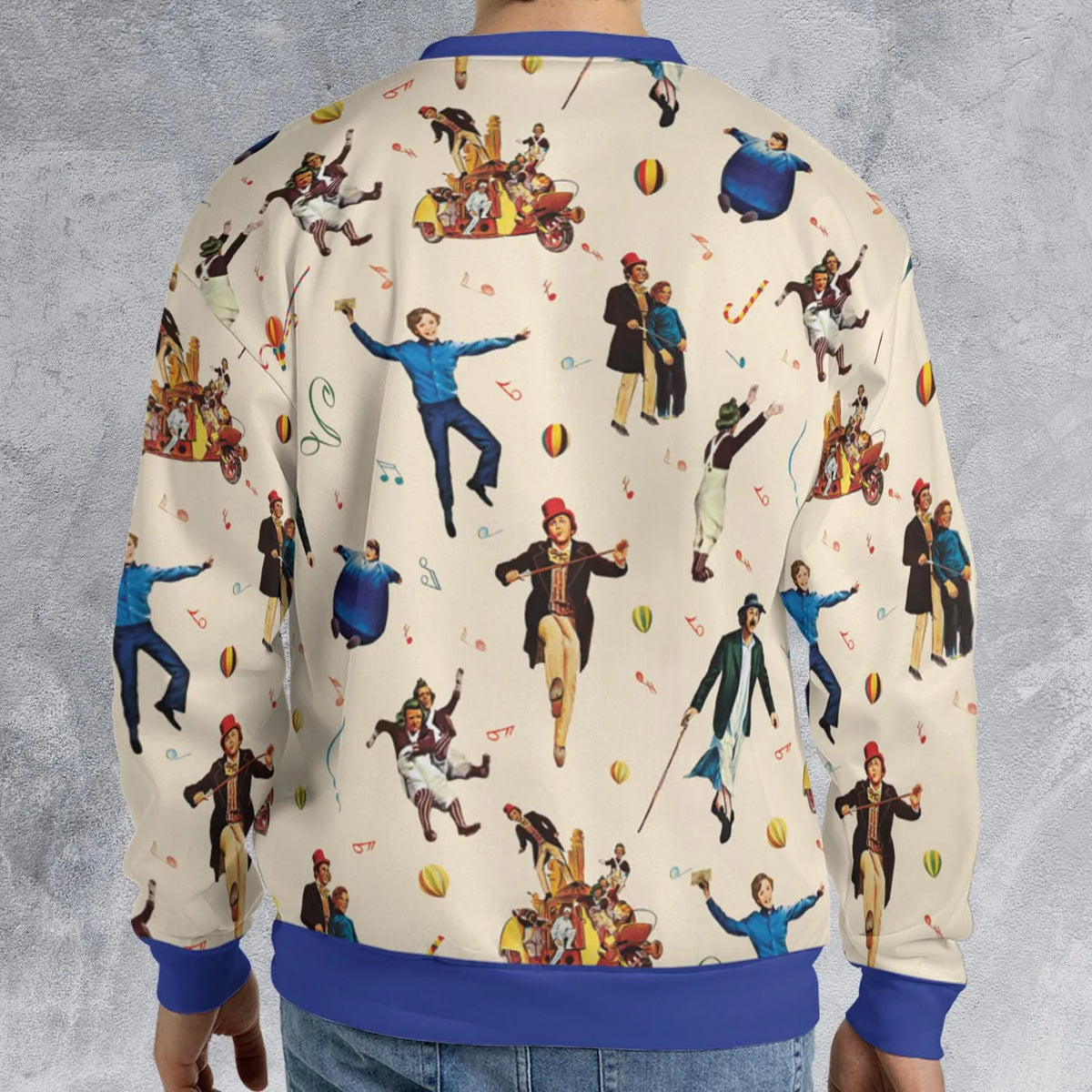 It's Scruumdidiyumptious Willy Wonka And Chocolate Factory All-over Print Sweatshirt