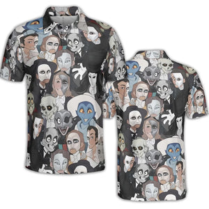 Faces The Phantom of Opera AOP Men/Women Polo Shirt