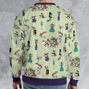 Witches Cartoon Characters All-over Print Sweatshirt