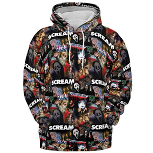 Slasher Chic Scream All-over Print Hoodie