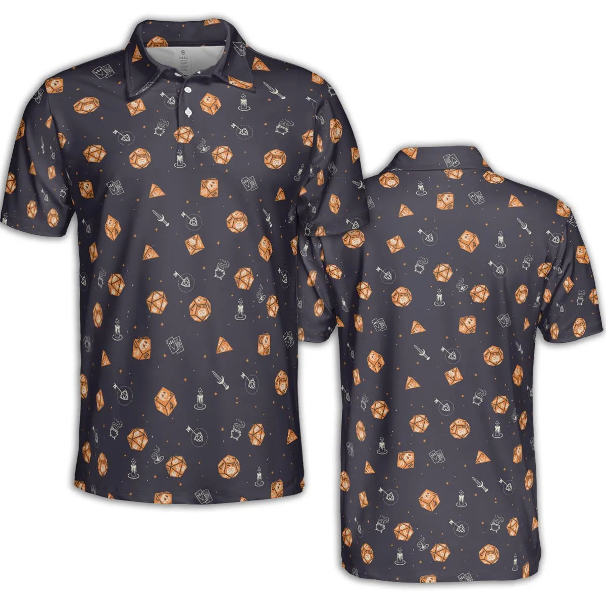 Halloween Dices Pattern AOP Men/Women Polo Shirt