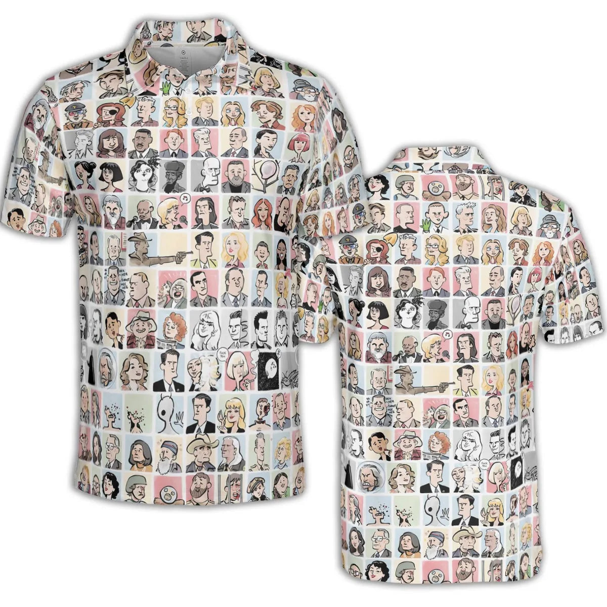 Many Faces of Twin Peaks AOP Men/Women Polo Shirt