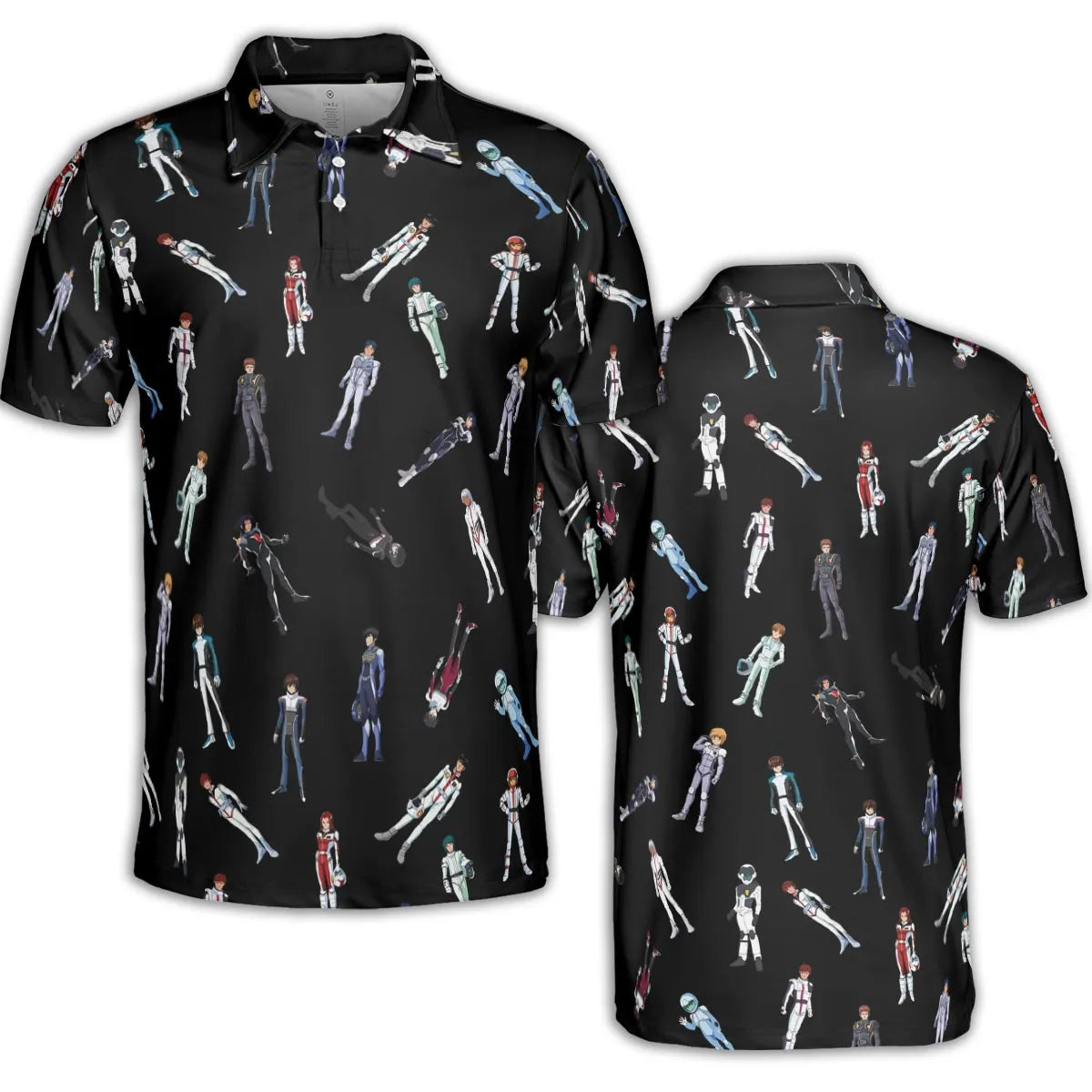 Gundam Pilot Suits Gundam Mobile AOP Men/Women Polo Shirt