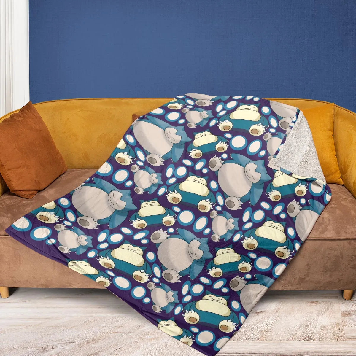 Snorlax Pokemon Fleece Blanket