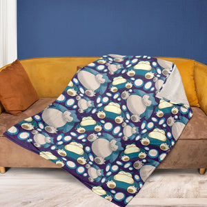 Snorlax Pokemon Fleece Blanket