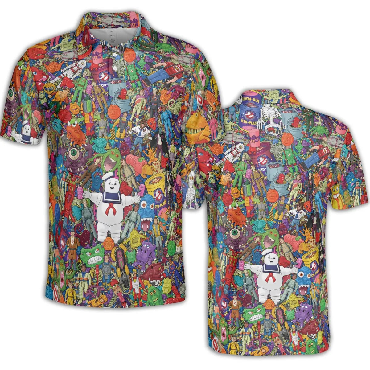 Ghostbusters Toybox AOP Men/Women Polo Shirt