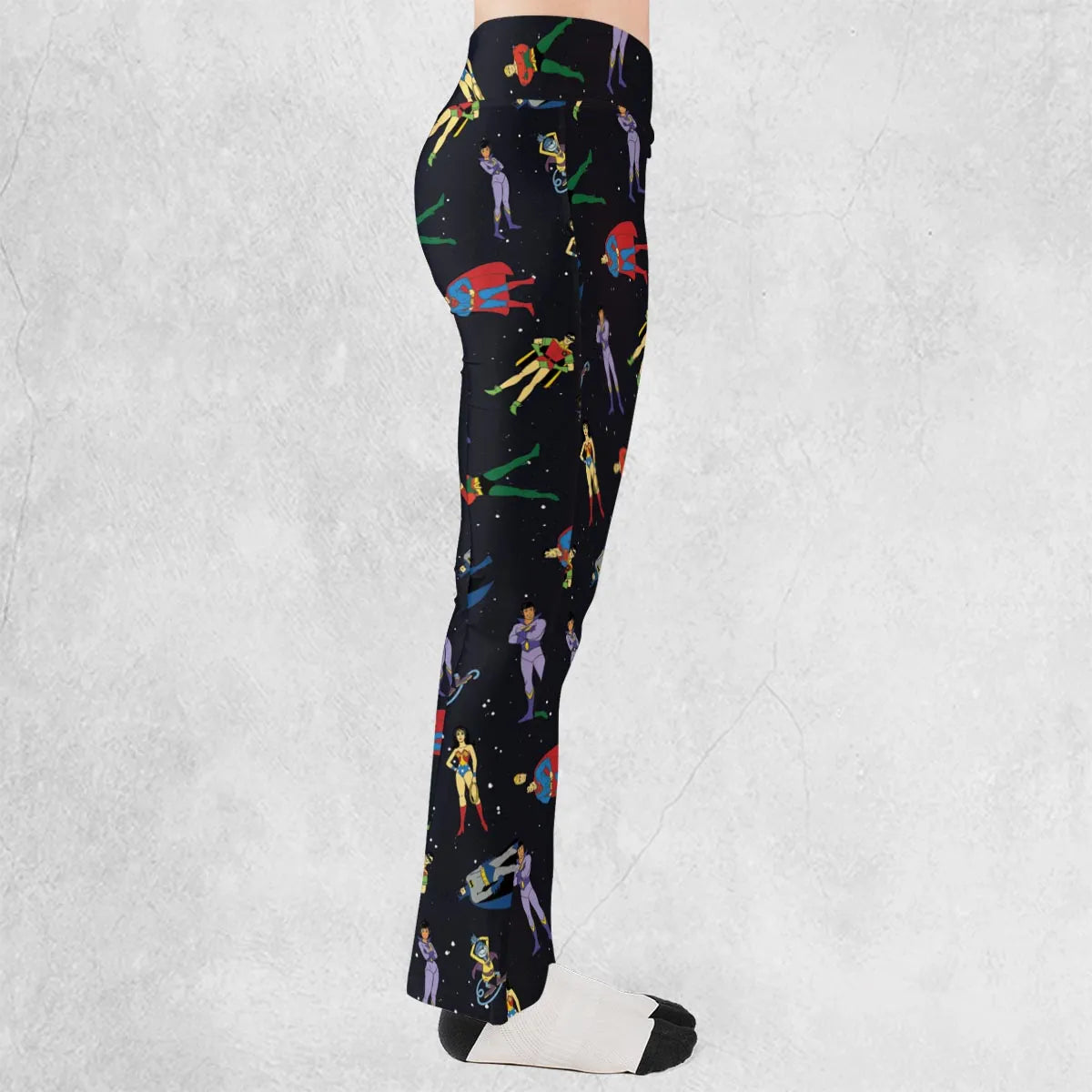 The Super Powers Team Super Friends Flare Leggings