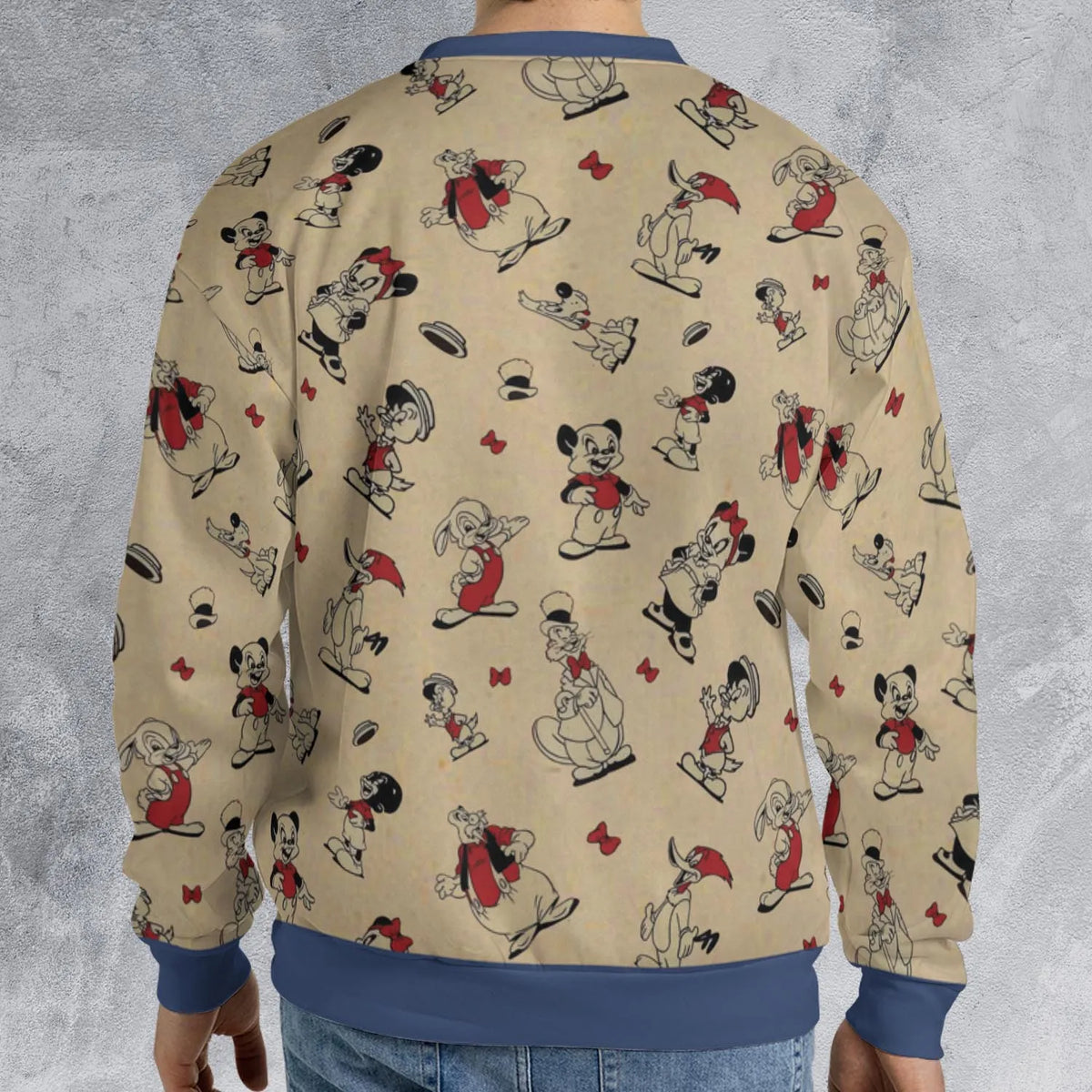 Walter Lantz's Famous Movie Characters All-over Print Sweatshirt