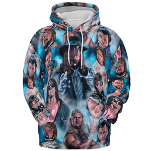 90s Wrestlers All-over Print Hoodie