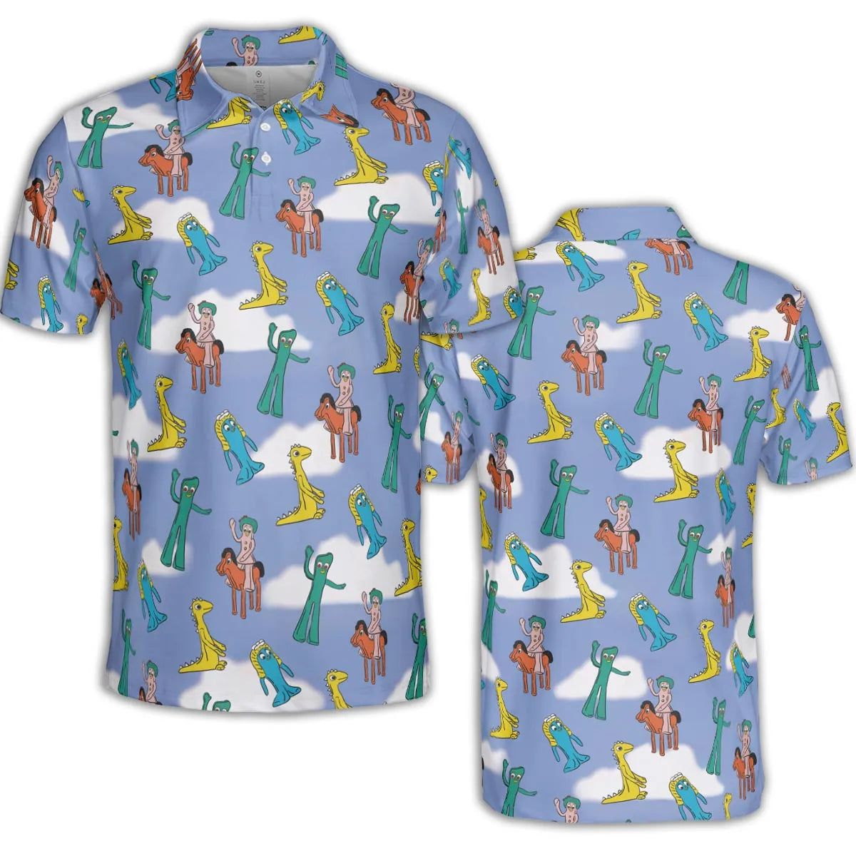 Gumby Characters AOP Men/Women Polo Shirt