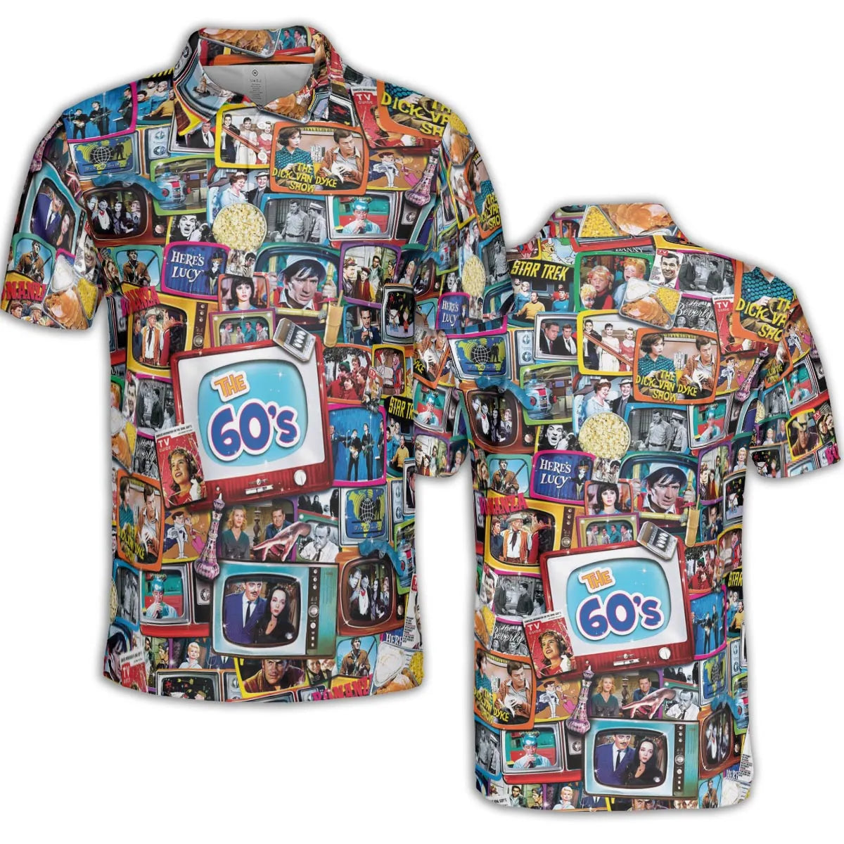 The 60s Classic TV Shows AOP Men/Women Polo Shirt