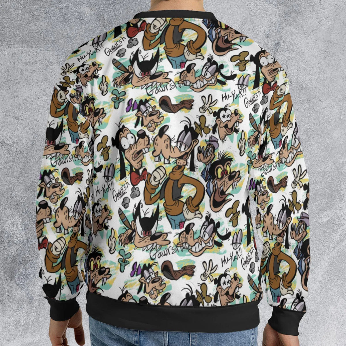 Many Faces Of Goofy All-over Print Sweatshirt