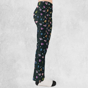 Axolotls Of The World Pattern Flare Leggings