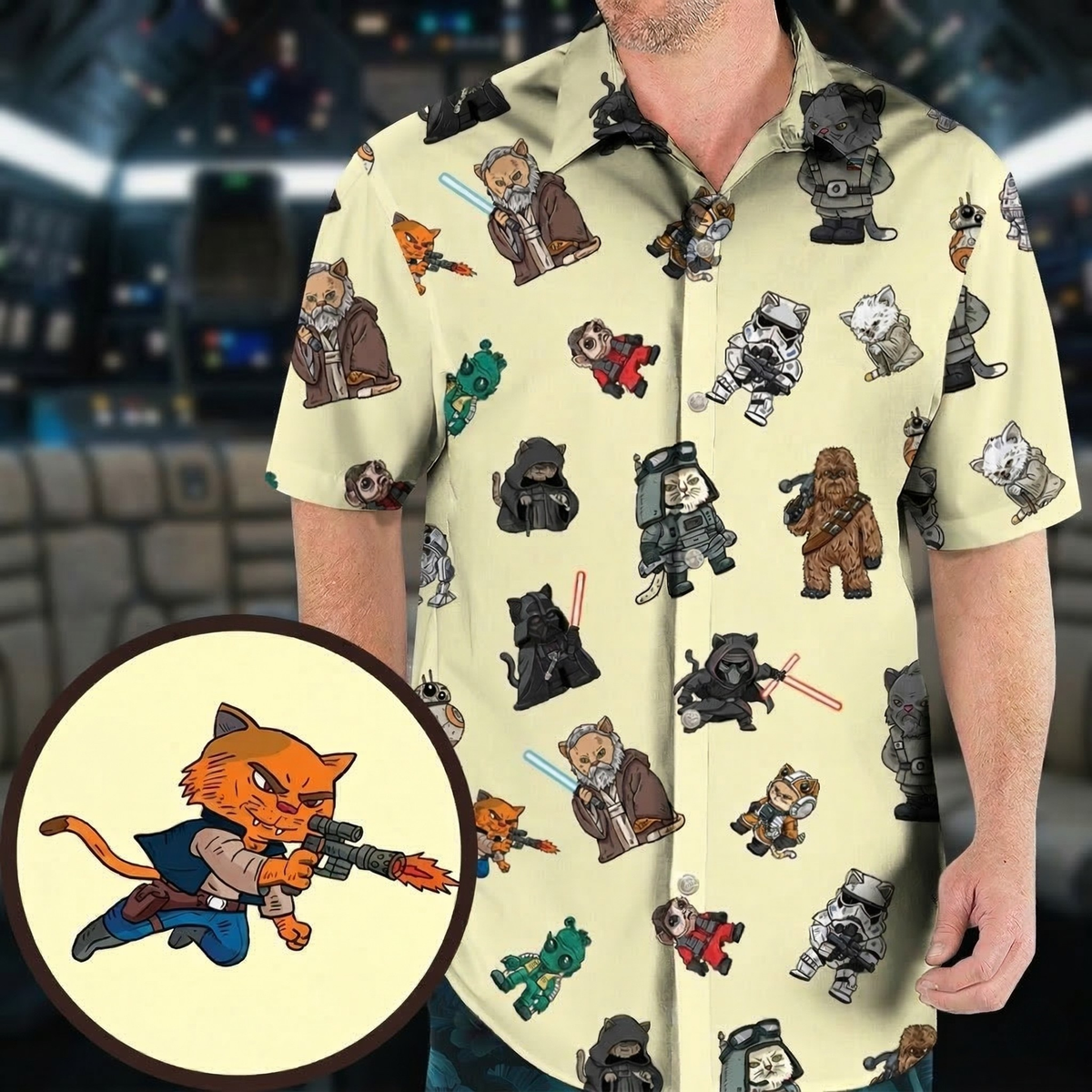 Star Cat of The Wars Hawaiian Shirt
