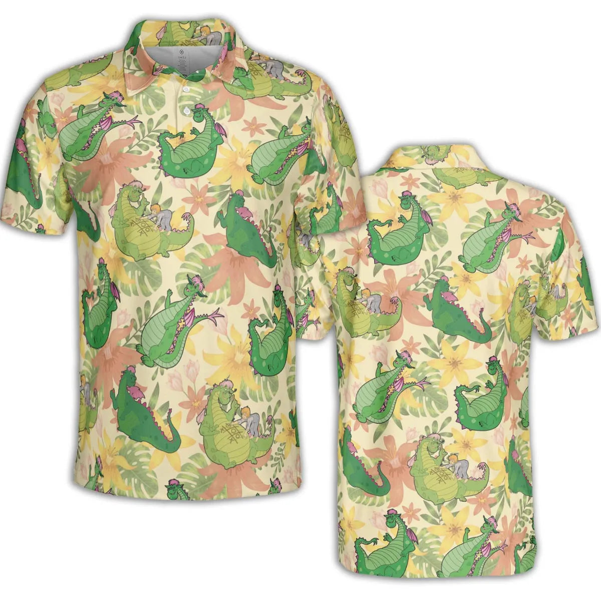 Elliott Dragon Pete's Dragon AOP Men/Women Polo Shirt