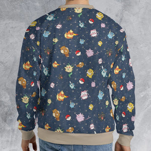 Gengar as Eevee The Eeveelutions Pokemon All-over Print Sweatshirt