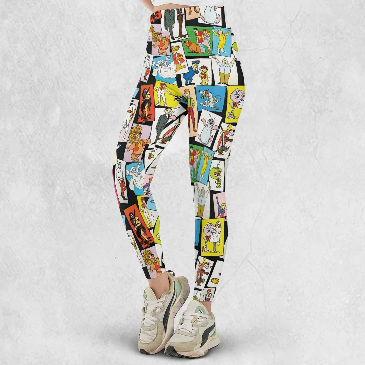 Back To The Day Old Cartoon Shows Legging
