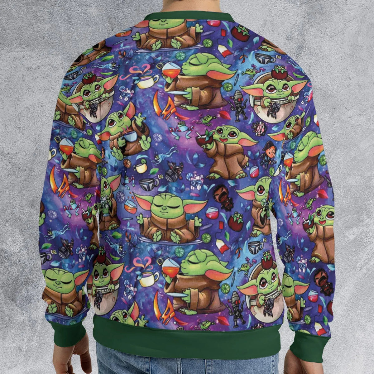 Baby Yoda In the Galaxy All-over Print Sweatshirt