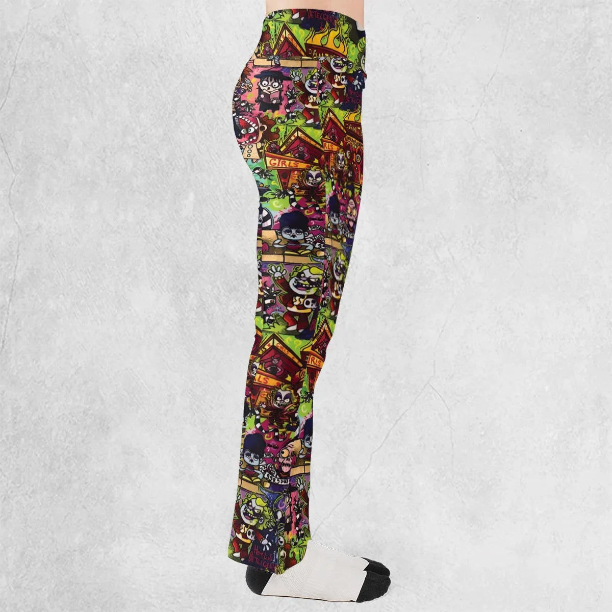 Spooky Chic Beetlejuice Flare Leggings