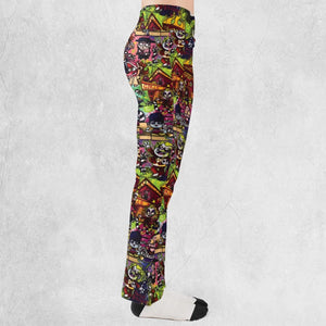 Spooky Chic Beetlejuice Flare Leggings