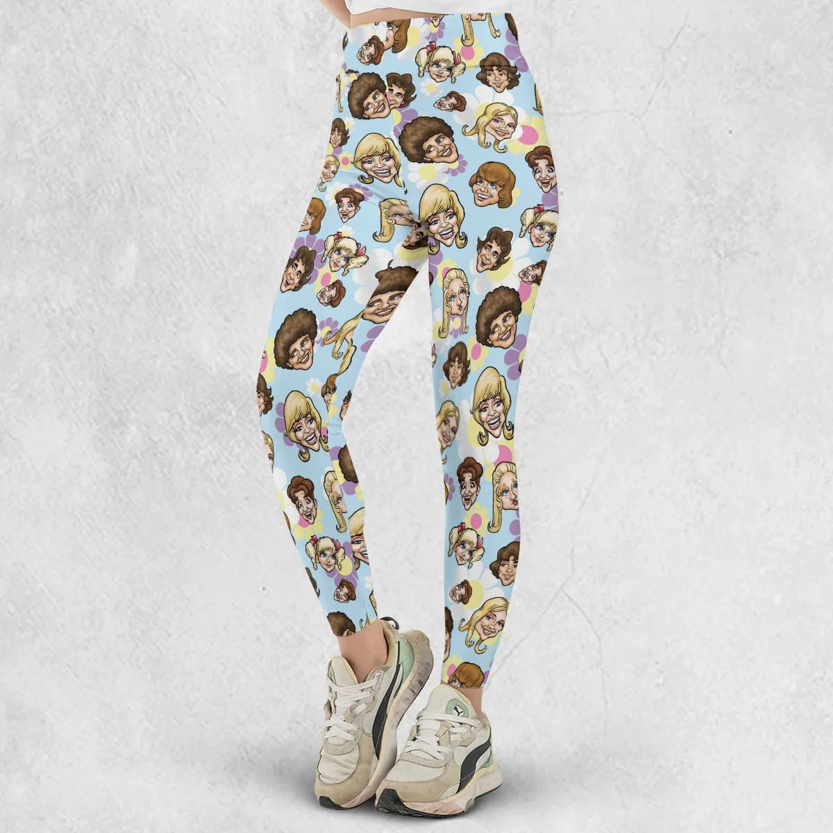 Retro TV The Brady Bunch Characters Legging