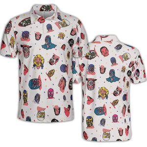 Lucha Libre Wrestling AOP Men/Women Polo Shirt