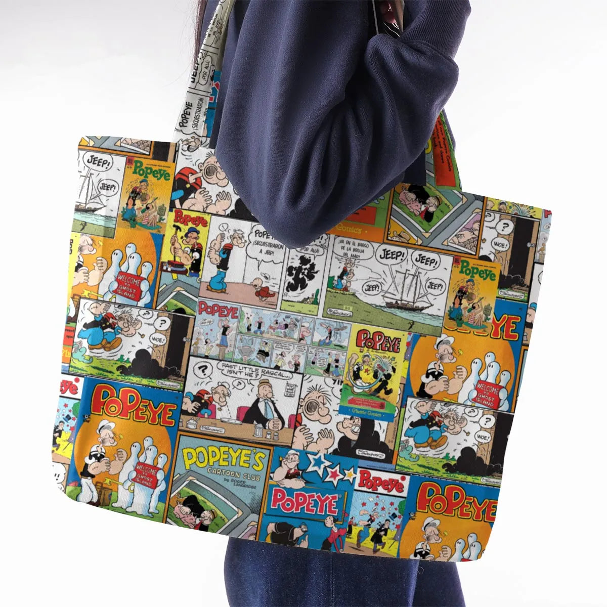 Olive Oyl Popeye Comic Large Tote Bag