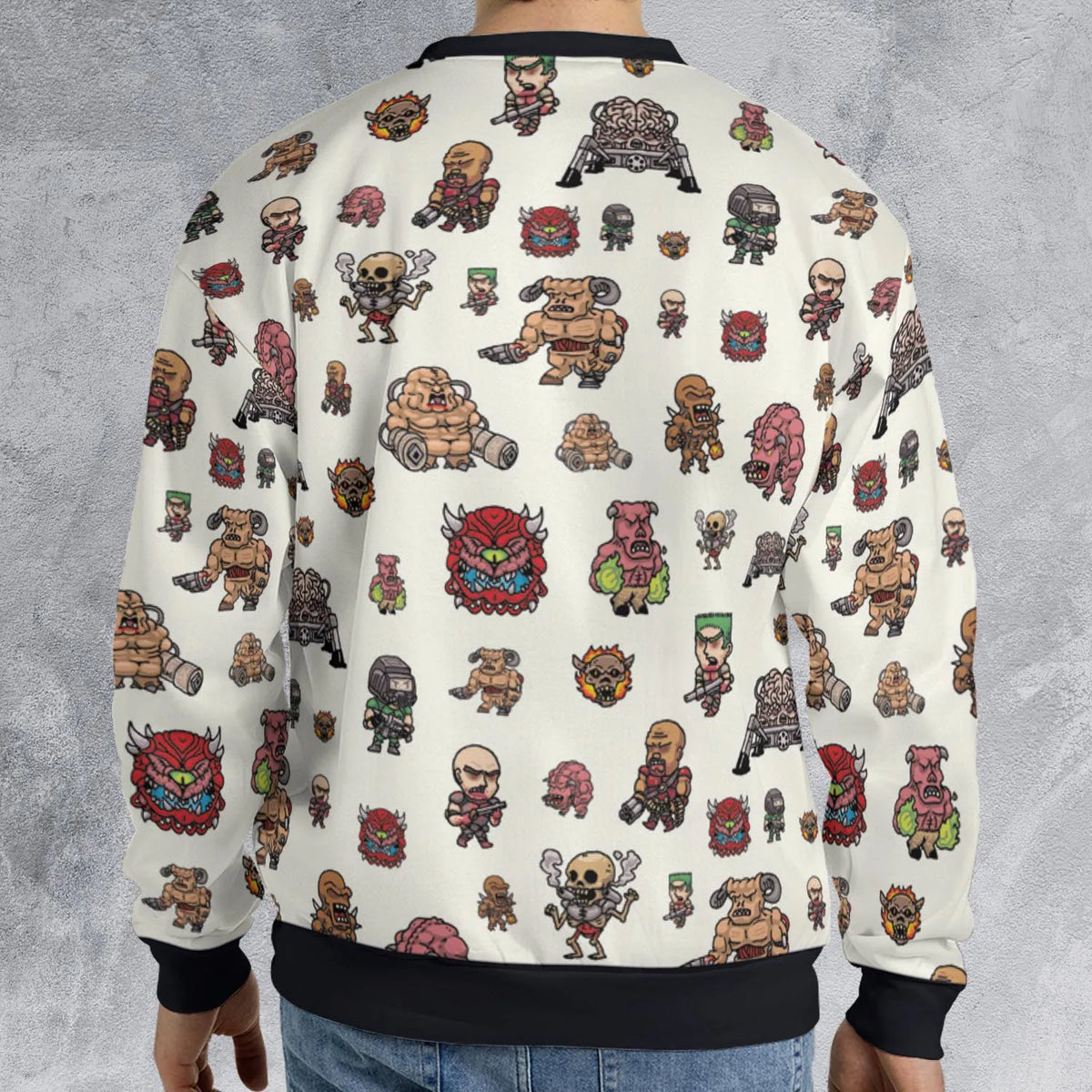 Doom Chibi Characters All-over Print Sweatshirt