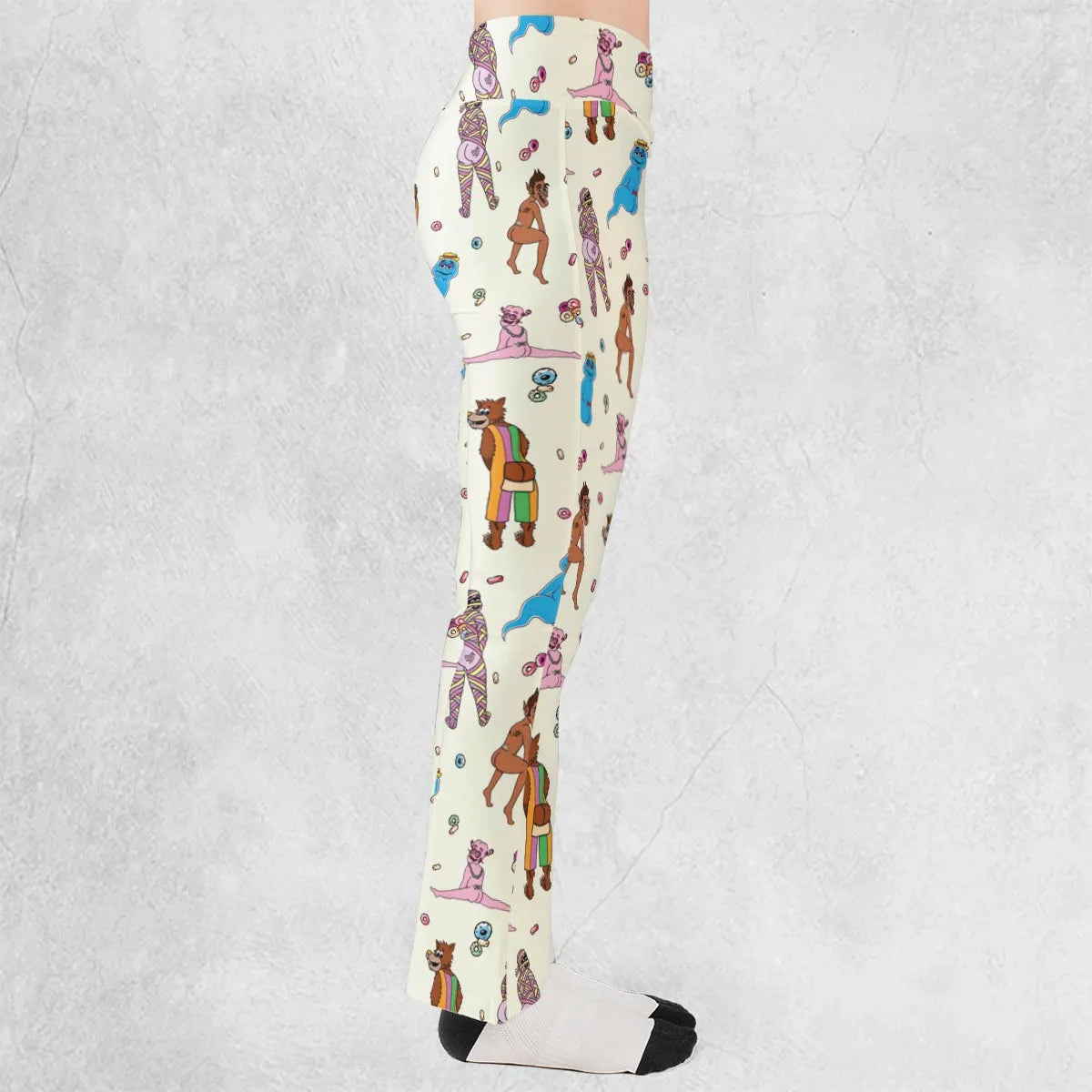Cereal Monster Breakfast Flare Leggings