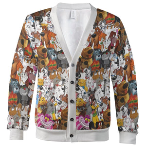 Dog and Cat Collage Cardigan