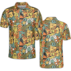 Power Starter Colors Pokemon AOP Men/Women Polo Shirt