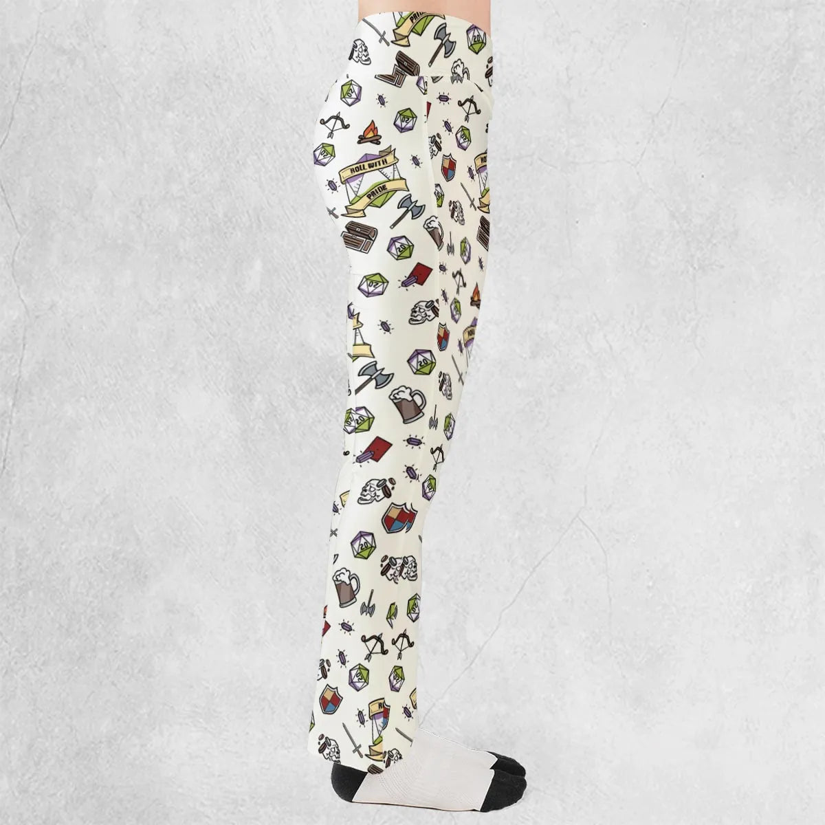 Roll With Pride DnD Flare Leggings