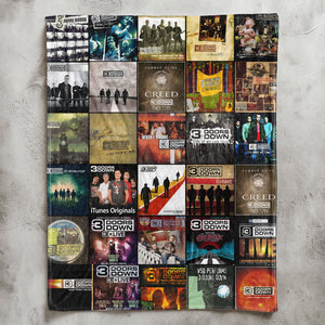 3 Doors Down Sherpa Blanket Classic Album Cover Collage Cozy Throw Gift for Rock Fans