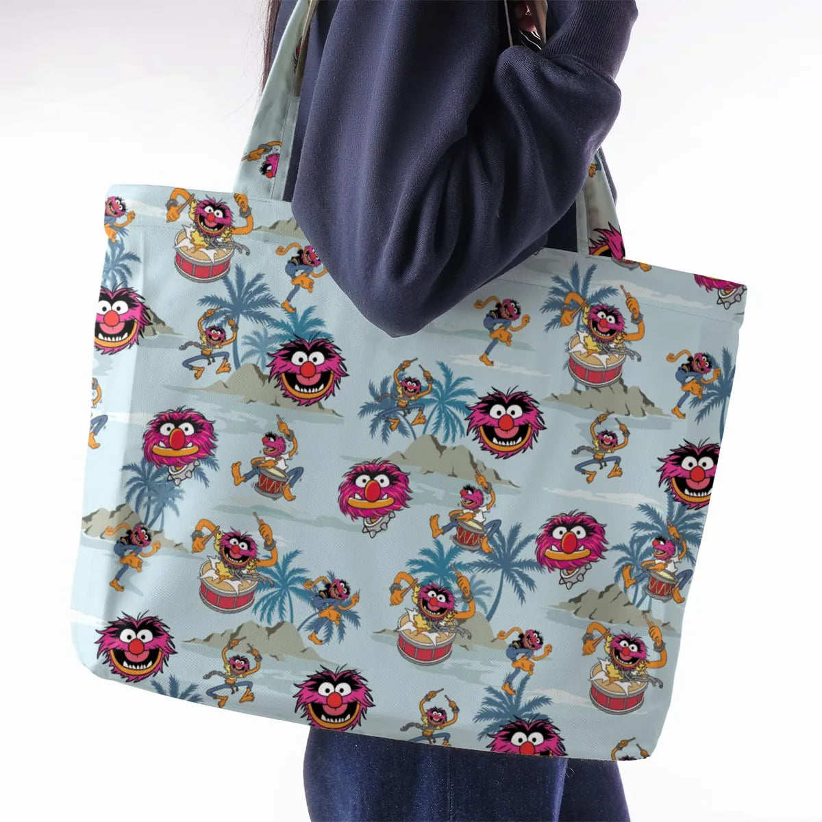 Animal The Muppet Show Drum Tropical Large Tote Bag