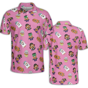Halloween McNugget Buddies AOP Men/Women Polo Shirt