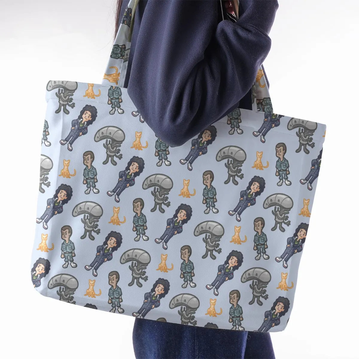 SciFi Chic Alien Large Tote Bag