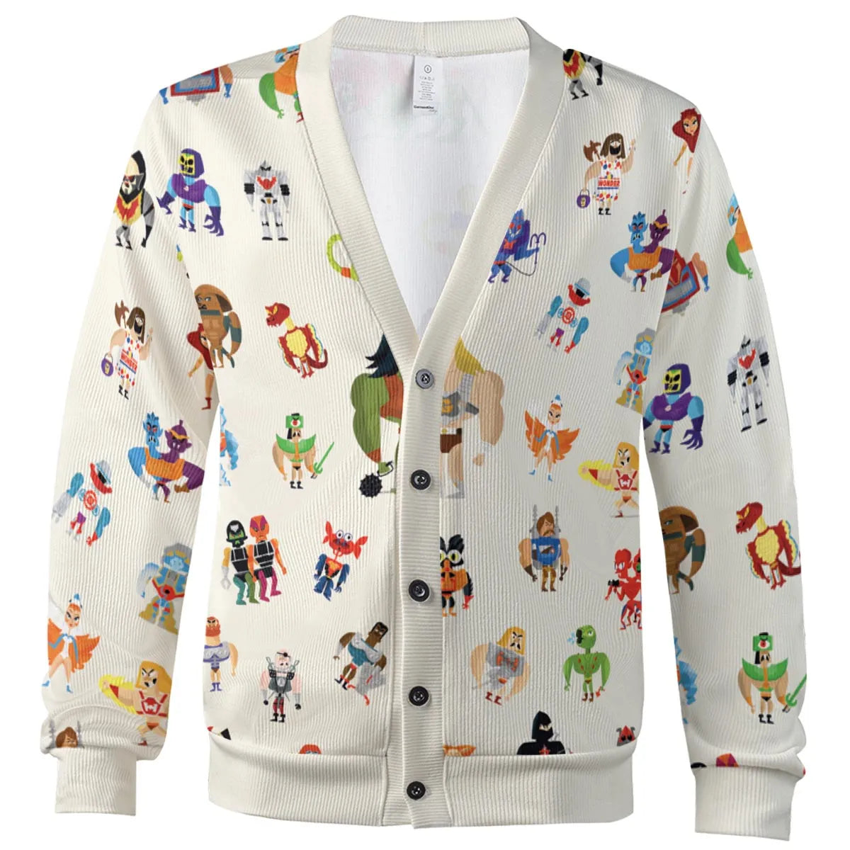 He-Man & Masters Of The Universe Characters Pattern Cardigan