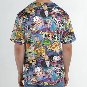 Cartoon Craze Unisex Baseball Jersey