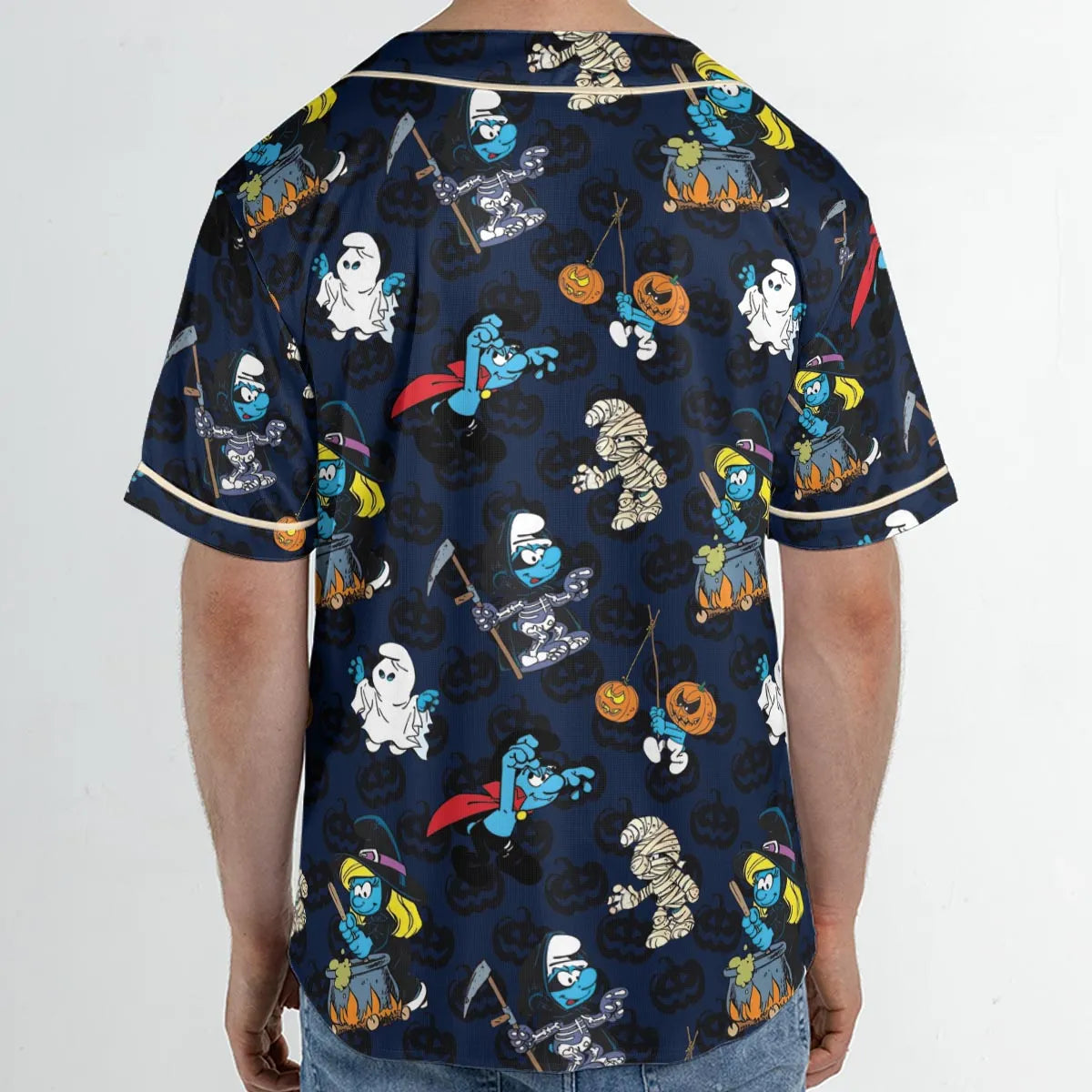 Smurfs Halloween Special Unisex Baseball Jersey